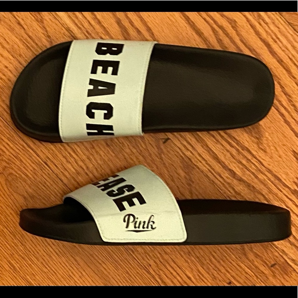 Nwot Pink Victoria’s Secret Slides, Seafoam